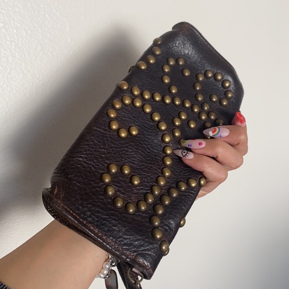 Leather studded wristlets - Picture 9 of 9